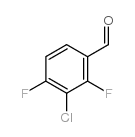 3-Chloro-2,4-difluorobenzaldehyde structure