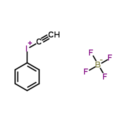 Ethynyl(phenyl)iodonium tetrafluoroborate Structure