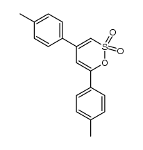 4,6-di(4-methylphenyl)-[1,2]-oxathiine-2,2-dioxide结构式