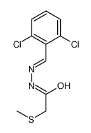 N-[(2,6-dichlorophenyl)methylideneamino]-2-methylsulfanylacetamide Structure