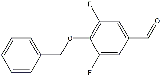 3,5-二氟-4-苄氧基苯甲醛结构式