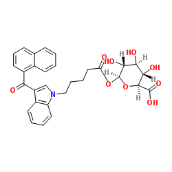 JWH 018 N-pentanoic acid -D-Glucuronide Structure