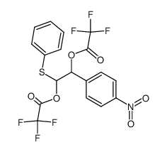 2-(4-nitrophenyl)-1-(phenylsulfenyl)-1,2-bis(trifluoroacetoxy)ethane Structure