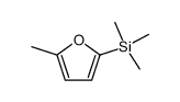 Trimethyl(5-methyl-2-furyl)silane Structure