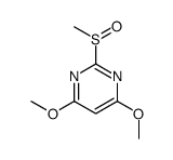 4,6-dimethoxy-2-methylsulfinylpyrimidine Structure