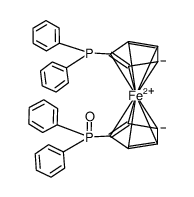 1-(diphenylphosphino)-1'-(diphenyloxophosphoryl)ferrocene Structure