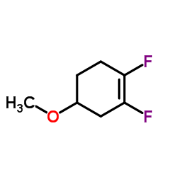 Cyclohexene, 1,2-difluoro-4-methoxy- (9CI) Structure