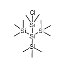(chlorodimethylsilyl)tris(trimethylsilyl)silane结构式