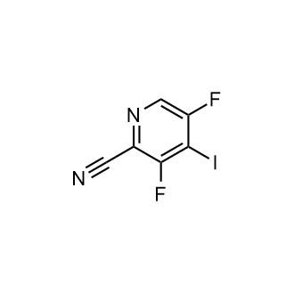 3,5-Difluoro-4-iodo-pyridine-2-carbonitrile Structure