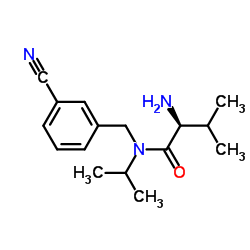 N-(3-Cyanobenzyl)-N-isopropyl-L-valinamide Structure