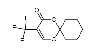 4-Oxo-5-trifluoromethyl-4H-1,3-dioxine-2-spirocyclohexane结构式