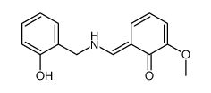 6-[[(2-hydroxyphenyl)methylamino]methylidene]-2-methoxycyclohexa-2,4-dien-1-one Structure