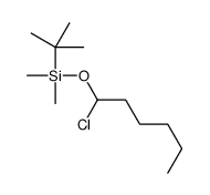 tert-butyl-(1-chlorohexoxy)-dimethylsilane结构式