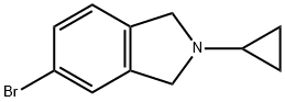 5-溴-2-环丙基异吲哚啉结构式