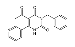 5-acetyl-3-benzyl-6-(3-pyridyl)uracil结构式