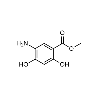 5-氨基-2,4-二羟基苯甲酸甲酯结构式