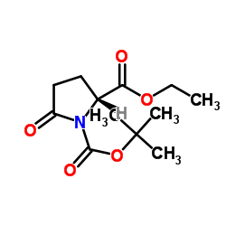 Boc-D-焦谷氨酸乙酯结构式