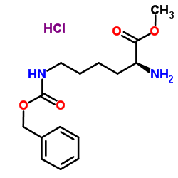 (R)-2-氨基-6-(((苄氧基)羰基)氨基)己酸甲酯结构式