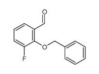 2-(苄氧基)-3-氟苯甲醛结构式