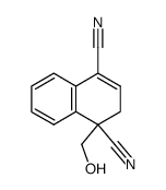 1-(Hydroxymethyl)-1,2-dihydro-1,4-naphthalenedicarbonitrile Structure
