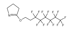 3,4-Dihydro-5-[(3,3,4,4,5,5,6,6,7,7,8,8,8-tridecafluoro)octyloxy]-2H-pyrrole结构式