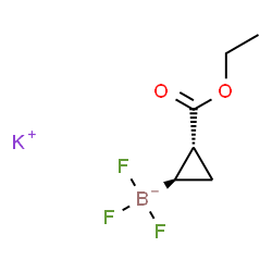 potassium (2-(ethoxycarbonyl)cyclopropyl)trifluoroborate Structure