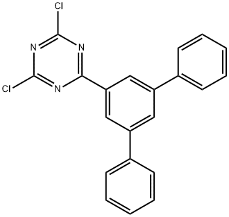2,4-Dichloro-6-[1,1':3',1''-terphenyl]-5'-yl-1,3,5-Triazine Structure