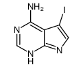 5-iodo-7H-pyrrolo[2,3-d]pyrimidin-4-amine Structure