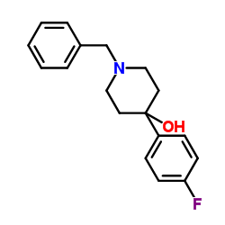 1-苄基-4-(4-氟苯基)哌啶-4-醇结构式
