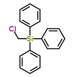 (Chloromethyl)(triphenyl)silane结构式