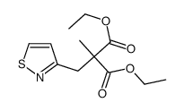 Malonic acid, (3-isothiazolylmethyl)methyl-, diethyl ester结构式