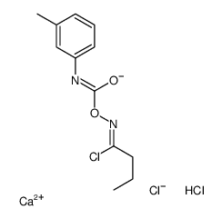 calcium,[(Z)-1-chlorobutylideneamino] N-(3-methylphenyl)carbamate,dichloride结构式