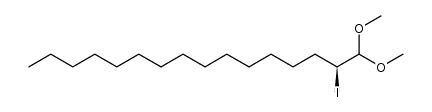 (2S)-1,1-dimethoxy-2-iodo-n-hexadecane Structure