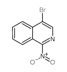 4-溴-1-硝基异喹啉结构式