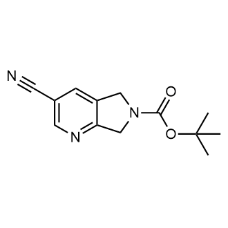 Tert-butyl3-cyano-5,7-dihydropyrrolo[3,4-b]pyridine-6-carboxylate Structure