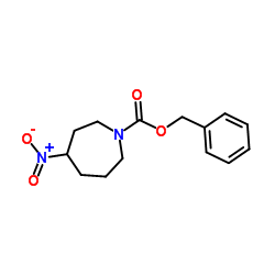 苯甲基 4-硝基吖庚环-1-甲酸基酯结构式