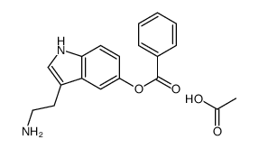 2-(5-benzoyloxy-1H-indol-3-yl)ethylazanium,acetate Structure