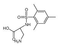 (2S)-3-amino-2-[(2,4,6-trimethylphenyl)sulfonylamino]propanoic acid结构式