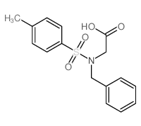 2-(N-苄基-4-甲基苯基磺酰胺)乙酸结构式