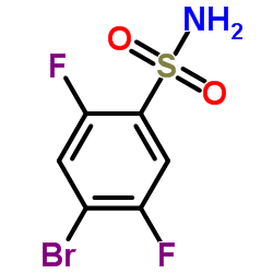 4-溴-2,5-二氟苯磺酰胺结构式
