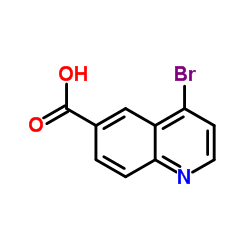4-溴喹啉-6-羧酸结构式