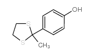 4-(2-甲基-1,3-二硫杂环戊-2-基)苯酚结构式