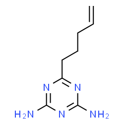 6-(pent-4-en-1-yl)-1,3,5-triazine-2,4-diamine结构式