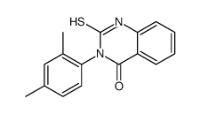 3-(2,4-二甲基苯基)-2-疏基-3h-喹唑啉-4-酮结构式