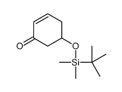 (5R)-5-[(1,1-二甲基乙基)二甲基硅烷氧基]-2-环己烯-1-酮结构式