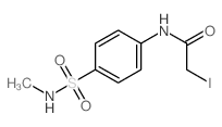 Acetamide,2-iodo-N-[4-[(methylamino)sulfonyl]phenyl]-结构式