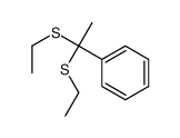 1,1-bis(ethylsulfanyl)ethylbenzene结构式