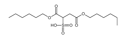 1,4-dihexoxy-1,4-dioxobutane-2-sulfonic acid Structure