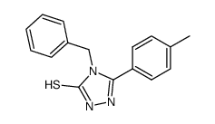 4-benzyl-5-p-tolyl-2,4-dihydro-[1,2,4]triazole-3-thione结构式