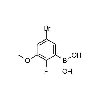 5-溴-2-氟-3-甲氧基苯基硼酸结构式